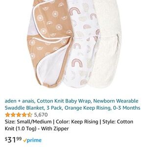 0-3 M infant swaddle set